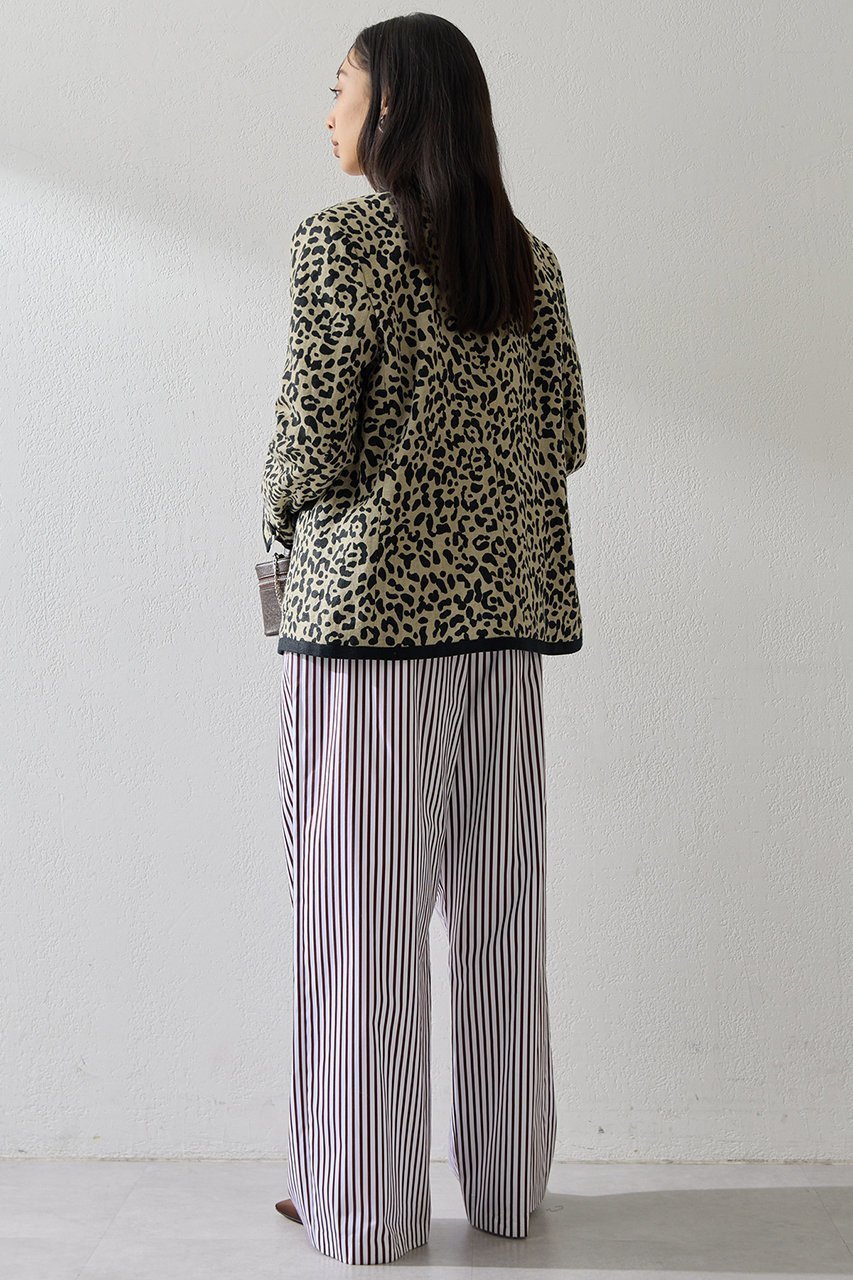 【ウィムガゼット/Whim Gazette】のリネンレオパードジャケット 人気、トレンドファッション・服の通販 founy(ファニー) 　ファッション　Fashion　レディースファッション　Fashion for Women　アウター　Coat / Outerwear Collection　レディースジャケット・軽アウター　Jackets　2026年　2026　ジャケット　Jacket, Outerwear　パイピング　Piping, Trim Design　ポケット　Pocket, Pocket Detail　リネン　Linen, Linen Fabric　レオパード　Leopard, Animal Print　ワッシャー　Washer, Crinkled Finish　エレガント 上品　Elegant　夏　Summer　春　Spring　S/S・春夏　SS, Spring/Summer, Warm Season　other-4|ID: prp329100004857889 ipo3291000000035876802
