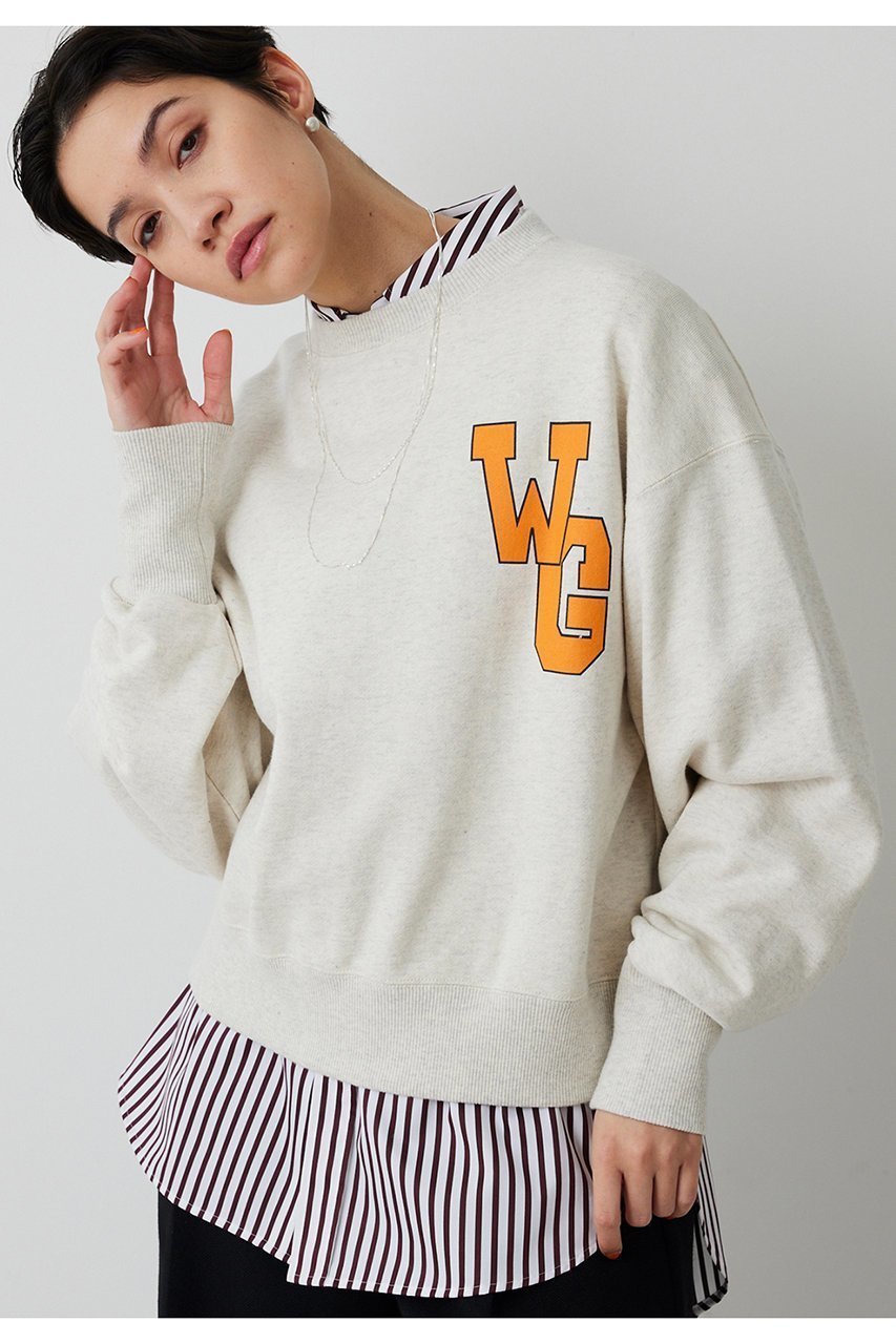 【ウィムガゼット/Whim Gazette】のワンポイントロゴ裏毛 人気、トレンドファッション・服の通販 founy(ファニー) 　ファッション　Fashion　レディースファッション　Fashion for Women　トップス・カットソー　Cut & Sew Tops　シャツ・ブラウス・オフィスカジュアル　Elegant Blouses & Button-Ups　レディースパーカー・カジュアルフーディー　Casual Hoodies & Sweatshirts　ロングTシャツ・Tシャツ　Longline T-Shirts & Tees　スウェット・クルーネックトップス　Sweatshirts & Crewnecks / Relaxed Fit Sweat Tops　カットソー・ベーシックTシャツ　Cut-and-Sewn Tops / Stretch Tees & Basics　2026年　2026　シンプル　Simple, Minimal　スウェット / スエット　Sweatshirt, Sweatwear　リラックス　Relax, Relaxed Fit　ループ　Loop, Loop Knit　ワンポイント　One Point, Statement Accent　夏　Summer　春　Spring　S/S・春夏　SS, Spring/Summer, Warm Season　 other-1|ID: prp329100004857890 ipo3291000000035876807