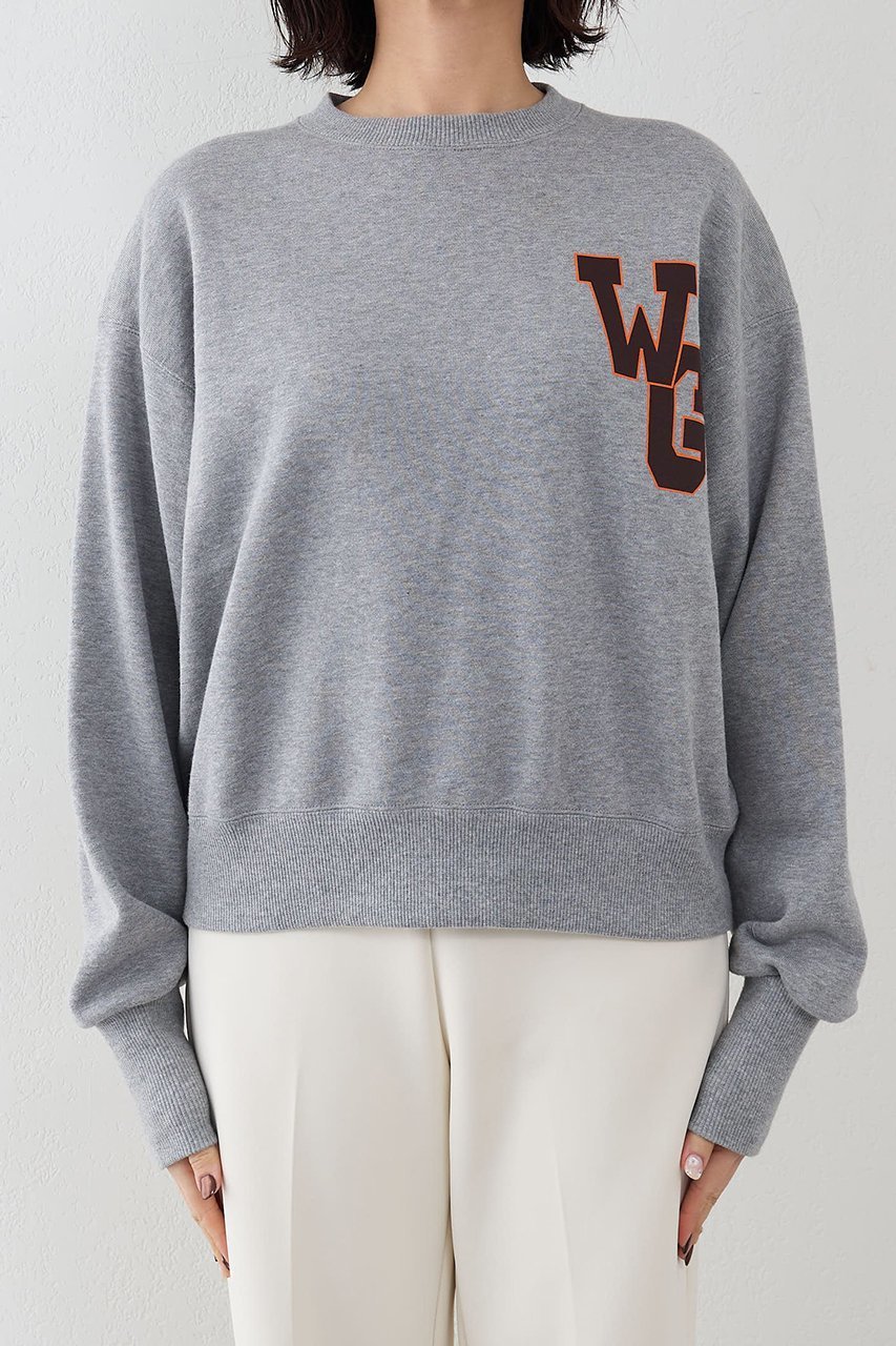 【ウィムガゼット/Whim Gazette】のワンポイントロゴ裏毛 人気、トレンドファッション・服の通販 founy(ファニー) 　ファッション　Fashion　レディースファッション　Fashion for Women　トップス・カットソー　Cut & Sew Tops　シャツ・ブラウス・オフィスカジュアル　Elegant Blouses & Button-Ups　レディースパーカー・カジュアルフーディー　Casual Hoodies & Sweatshirts　ロングTシャツ・Tシャツ　Longline T-Shirts & Tees　スウェット・クルーネックトップス　Sweatshirts & Crewnecks / Relaxed Fit Sweat Tops　カットソー・ベーシックTシャツ　Cut-and-Sewn Tops / Stretch Tees & Basics　2026年　2026　シンプル　Simple, Minimal　スウェット / スエット　Sweatshirt, Sweatwear　リラックス　Relax, Relaxed Fit　ループ　Loop, Loop Knit　ワンポイント　One Point, Statement Accent　夏　Summer　春　Spring　S/S・春夏　SS, Spring/Summer, Warm Season　other-7|ID: prp329100004857890 ipo3291000000035876815