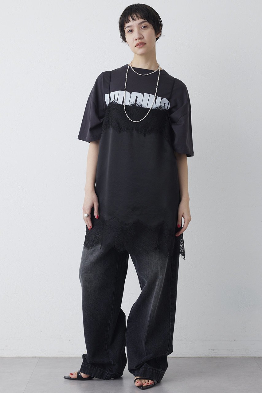 【ウィムガゼット/Whim Gazette】のKIDDINGロゴTシャツ 人気、トレンドファッション・服の通販 founy(ファニー) 　ファッション　Fashion　レディースファッション　Fashion for Women　トップス・カットソー　Cut & Sew Tops　シャツ・ブラウス・オフィスカジュアル　Elegant Blouses & Button-Ups　ロングTシャツ・Tシャツ　Longline T-Shirts & Tees　カットソー・ベーシックTシャツ　Cut-and-Sewn Tops / Stretch Tees & Basics　2026年　2026　なめらか　Smooth, Silky Texture　インド　Indian Textile　インナー　Innerwear　カットソー　Cut and Sewn Top　クール　Cool, Chic　ショート　Short, Short Length　シルク　Silk, 100% Silk　シンプル　Simple, Minimal　ジャケット　Jacket, Outerwear　スリーブ　Sleeve, Long Sleeve / Short Sleeve　プリント　Print, Printed Pattern　ワイド　Wide, Wide Fit　半袖　Short Sleeve, Half Sleeve　夏　Summer　定番　Standard, Basic Item　春　Spring　S/S・春夏　SS, Spring/Summer, Warm Season　other-6|ID: prp329100004857891 ipo3291000000035876824