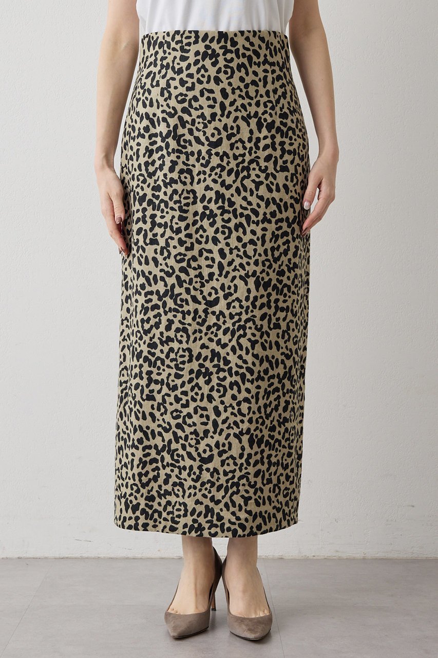 【ウィムガゼット/Whim Gazette】のリネンレオパードスカート 人気、トレンドファッション・服の通販 founy(ファニー) 　ファッション　Fashion　レディースファッション　Fashion for Women　スカート　Skirts　ロングスカート　Long Skirts / Maxi & Midi Skirts　2026年　2026　タイトスカート　Pencil Skirt, Tight Skirt　リネン　Linen, Linen Fabric　レオパード　Leopard, Animal Print　ロング　Long, Long-Length　ワッシャー　Washer, Crinkled Finish　夏　Summer　春　Spring　S/S・春夏　SS, Spring/Summer, Warm Season　other-5|ID: prp329100004857894 ipo3291000000035876856