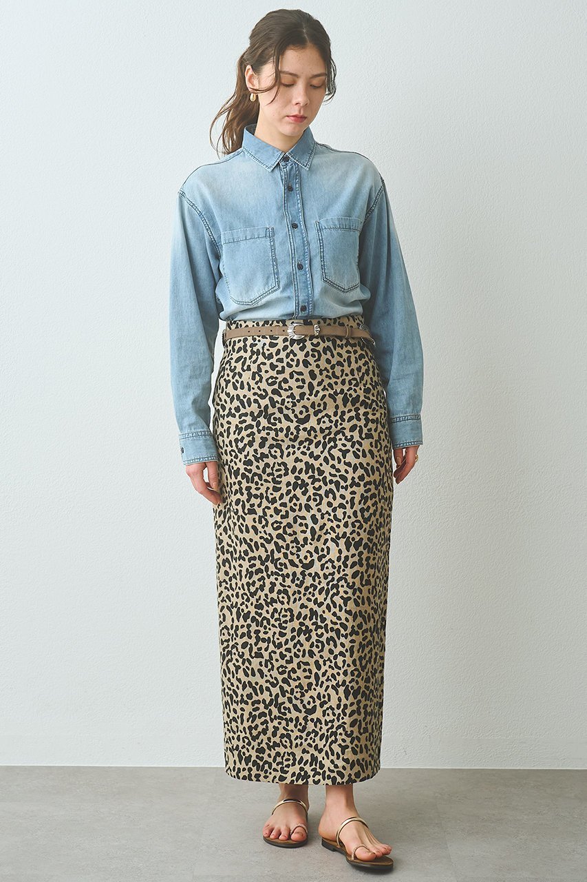 【ウィムガゼット/Whim Gazette】のリネンレオパードスカート 人気、トレンドファッション・服の通販 founy(ファニー) 　ファッション　Fashion　レディースファッション　Fashion for Women　スカート　Skirts　ロングスカート　Long Skirts / Maxi & Midi Skirts　タイトスカート　Pencil Skirt, Tight Skirt　リネン　Linen, Linen Fabric　レオパード　Leopard, Animal Print　ロング　Long, Long-Length　ワッシャー　Washer, Crinkled Finish　other-2|ID: prp329100004857894 ipo3291000000036146068