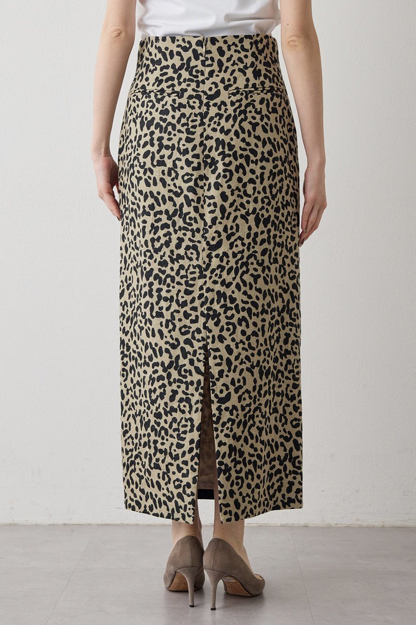 【ウィムガゼット/Whim Gazette】のリネンレオパードスカート 人気、トレンドファッション・服の通販 founy(ファニー) 　ファッション　Fashion　レディースファッション　Fashion for Women　スカート　Skirts　ロングスカート　Long Skirts / Maxi & Midi Skirts　タイトスカート　Pencil Skirt, Tight Skirt　リネン　Linen, Linen Fabric　レオパード　Leopard, Animal Print　ロング　Long, Long-Length　ワッシャー　Washer, Crinkled Finish　other-7|ID: prp329100004857894 ipo3291000000036146074