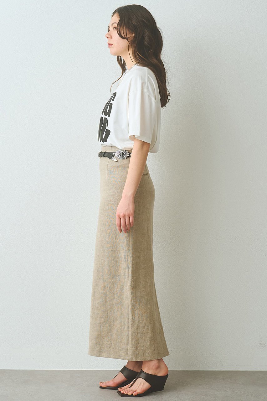 【ウィムガゼット/Whim Gazette】のリネンスカート 人気、トレンドファッション・服の通販 founy(ファニー) 　ファッション　Fashion　レディースファッション　Fashion for Women　スカート　Skirts　ロングスカート　Long Skirts / Maxi & Midi Skirts　タイトスカート　Pencil Skirt, Tight Skirt　リネン　Linen, Linen Fabric　ロング　Long, Long-Length　ワッシャー　Washer, Crinkled Finish　other-3|ID: prp329100004857895 ipo3291000000036146082