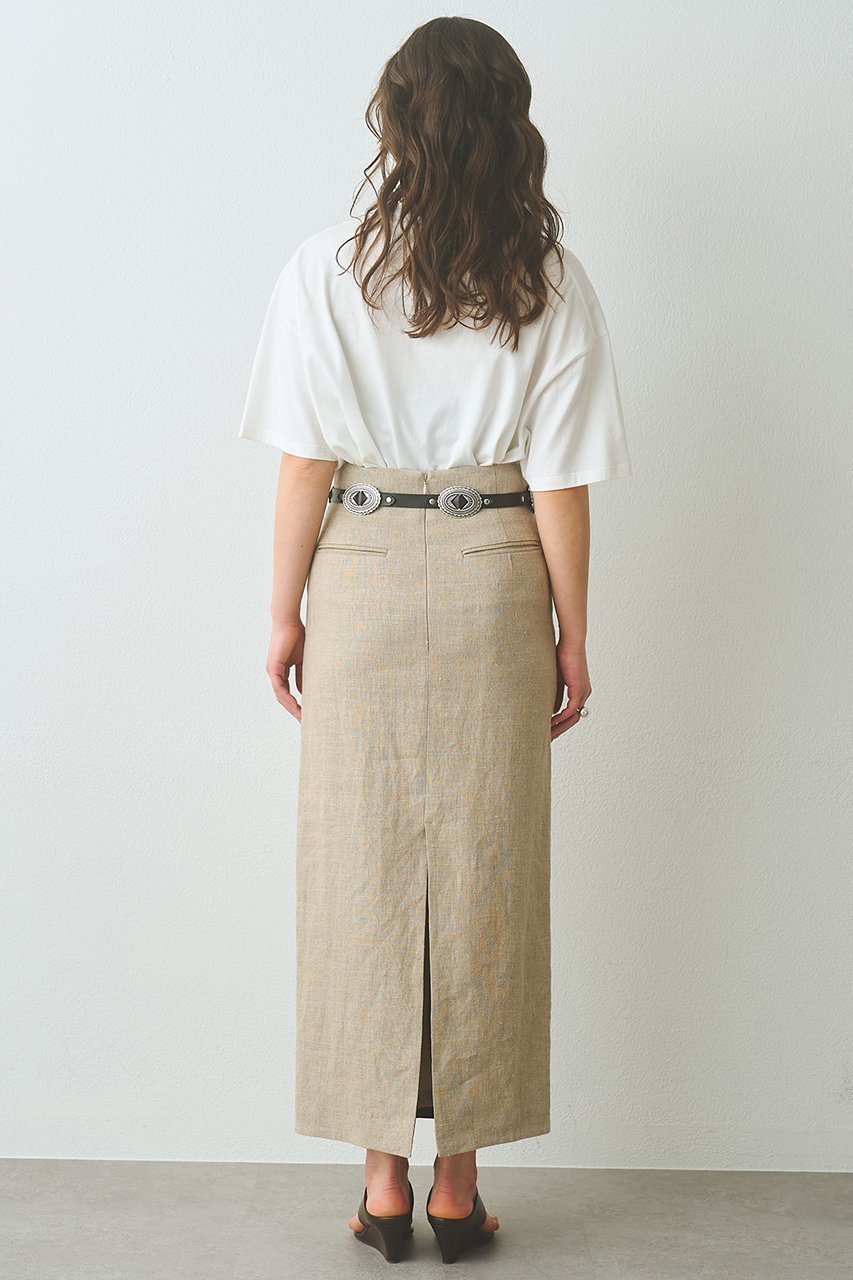 【ウィムガゼット/Whim Gazette】のリネンスカート 人気、トレンドファッション・服の通販 founy(ファニー) 　ファッション　Fashion　レディースファッション　Fashion for Women　スカート　Skirts　ロングスカート　Long Skirts / Maxi & Midi Skirts　タイトスカート　Pencil Skirt, Tight Skirt　リネン　Linen, Linen Fabric　ロング　Long, Long-Length　ワッシャー　Washer, Crinkled Finish　other-4|ID: prp329100004857895 ipo3291000000036146083