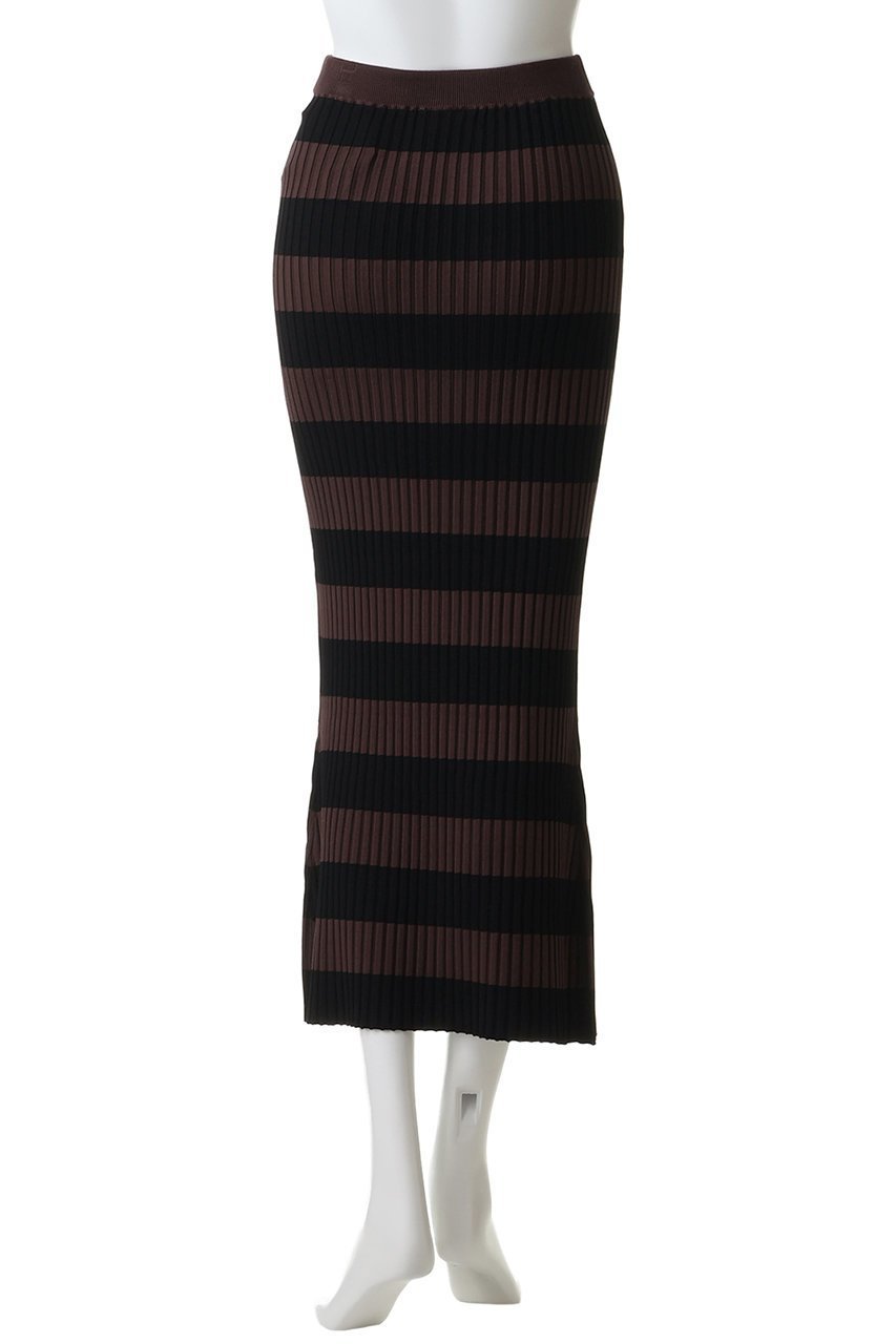 【ウィムガゼット/Whim Gazette】のボーダーニットフィットスカート 人気、トレンドファッション・服の通販 founy(ファニー) 　ファッション　Fashion　レディースファッション　Fashion for Women　スカート　Skirts　ロングスカート　Long Skirts / Maxi & Midi Skirts　クリスタル　Crystal, Swarovski　シンプル　Simple, Minimal　フレア　Flare, Flared　ボーダー　Border, Stripe　ロング　Long, Long-Length　other-4|ID: prp329100004857897 ipo3291000000036146114