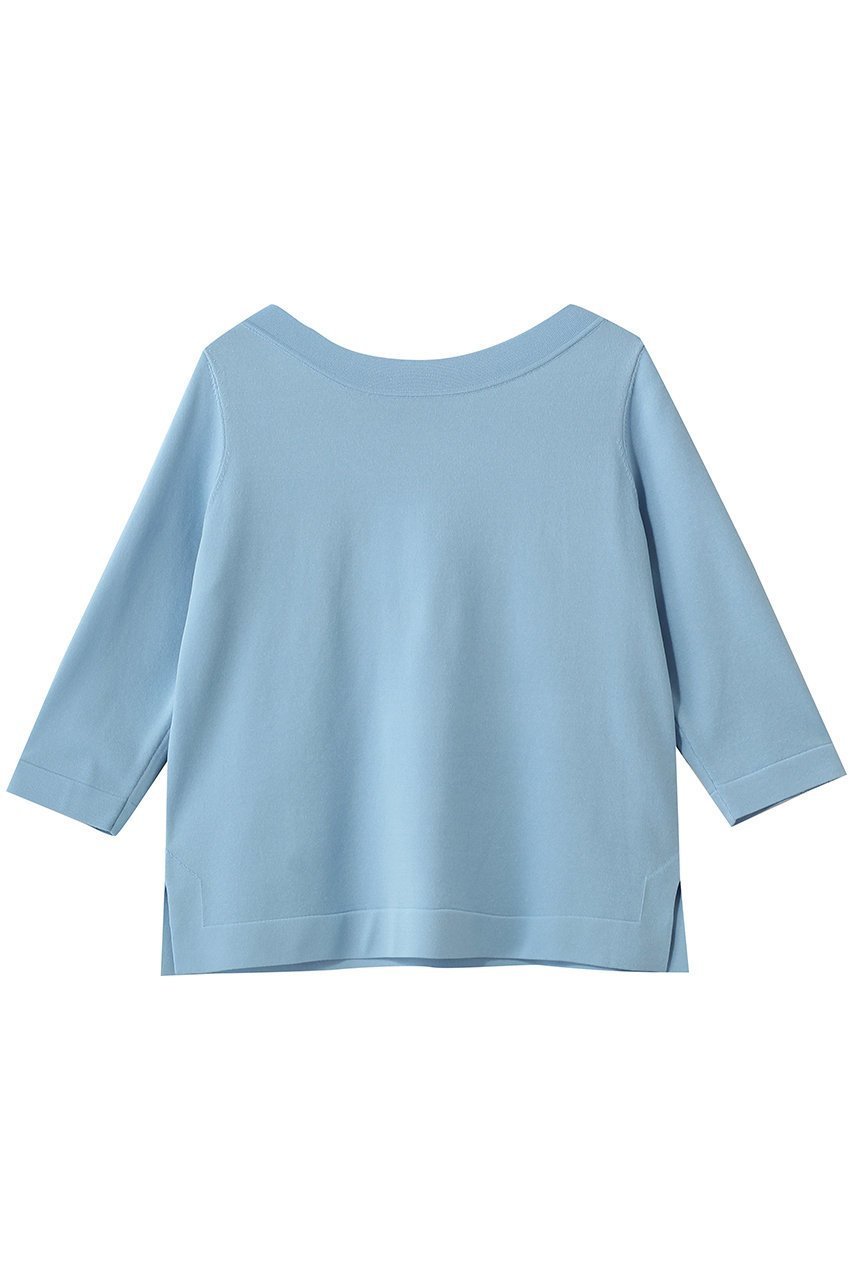 【アナイ/ANAYI】のスリーブ釦ボートネックプルオーバー インテリア・キッズ・メンズ・レディースファッション・服の通販 founy(ファニー) ファッション Fashion レディースファッション Fashion for Women トップス・カットソー Cut & Sew Tops ニット Knit Tops & Sweaters カジュアルプルオーバー・ニットトップス Pullovers & Knit Tops / Casual Pullovers 2026年 2026 インナー Innerwear スリーブ Sleeve, Long Sleeve / Short Sleeve ロング Long, Long-Length エレガント 上品 Elegant 夏 Summer 春 Spring S/S・春夏 SS, Spring/Summer, Warm Season ブルー|ID: prp329100004857900 ipo3291000000035876915