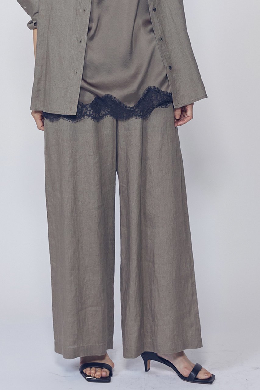 【プルミエ アロンディスモン/1er Arrondissement】のウォッシュリネンイージーパンツ インテリア・キッズ・メンズ・レディースファッション・服の通販 founy(ファニー) ファッション Fashion レディースファッション Fashion for Women パンツ Pants & Trousers シンプル Simple, Minimal リラックス Relax, Relaxed Fit モカ|ID: prp329100004857912 ipo3291000000036146220