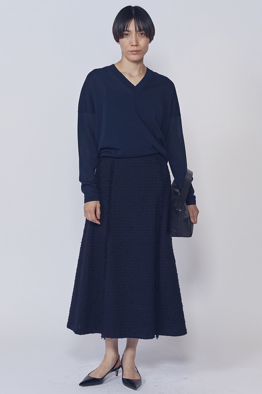 【プルミエ アロンディスモン/1er Arrondissement】のリングツイードフレアスカート 人気、トレンドファッション・服の通販 founy(ファニー) ファッション Fashion レディースファッション Fashion for Women スカート Skirts Aライン・フレアスカート A-Line & Flared Skirts ロングスカート Long Skirts / Maxi & Midi Skirts 2026年 2026 ツイード Twill, Twill Weave フリンジ Fringe, Tassel フレア Flare, Flared リラックス Relax, Relaxed Fit ロング Long, Long-Length エレガント 上品 Elegant 夏 Summer 春 Spring S/S・春夏 SS, Spring/Summer, Warm Season other-2|ID: prp329100004857915 ipo3291000000035877037