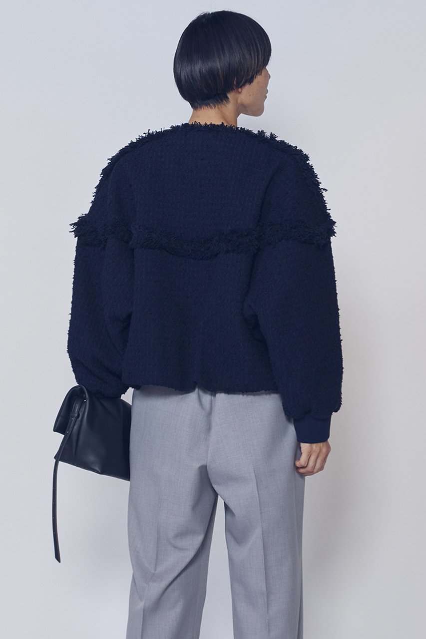 【プルミエ アロンディスモン/1er Arrondissement】のリングツイードブルゾン 人気、トレンドファッション・服の通販 founy(ファニー) 　ファッション　Fashion　レディースファッション　Fashion for Women　アウター　Coat / Outerwear Collection　レディースジャケット・軽アウター　Jackets　ブルゾンジャケット・スポーティアウター　Blouson Jackets　2026年　2026　ジャケット　Jacket, Outerwear　ダウン　Down, Puffer　ツイード　Twill, Twill Weave　デニム　Denim, Jeans Material　ドット　Polka Dot, Dot Pattern　フリンジ　Fringe, Tassel　ブルゾン　Blouson, Bomber Jacket　モダン　Modern, Contemporary　夏　Summer　春　Spring　S/S・春夏　SS, Spring/Summer, Warm Season　other-6|ID: prp329100004857916 ipo3291000000035877049