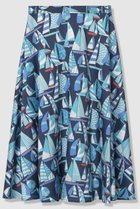 【アルアバイル/allureville】の【LOULOU WILLOUGHBY】RATTIマリーナプリントフレアスカート ブルー系|ID: prp329100004857918 ipo3291000000035877059