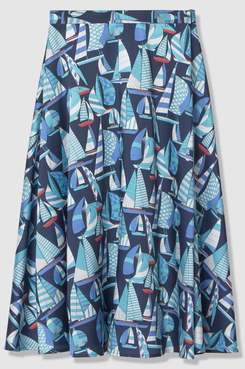 【アルアバイル/allureville】の【LOULOU WILLOUGHBY】RATTIマリーナプリントフレアスカート インテリア・キッズ・メンズ・レディースファッション・服の通販 founy(ファニー) 　ファッション　Fashion　レディースファッション　Fashion for Women　スカート　Skirts　Aライン・フレアスカート　A-Line & Flared Skirts　2026年　2026　エレガント 上品　Elegant　ドット　Polka Dot, Dot Pattern　フレア　Flare, Flared　プリント　Print, Printed Pattern　モチーフ　Motif, Design Theme　ラップ　Wrap, Wrap Design　夏　Summer　春　Spring　S/S・春夏　SS, Spring/Summer, Warm Season　ブルー系|ID: prp329100004857918 ipo3291000000035877059