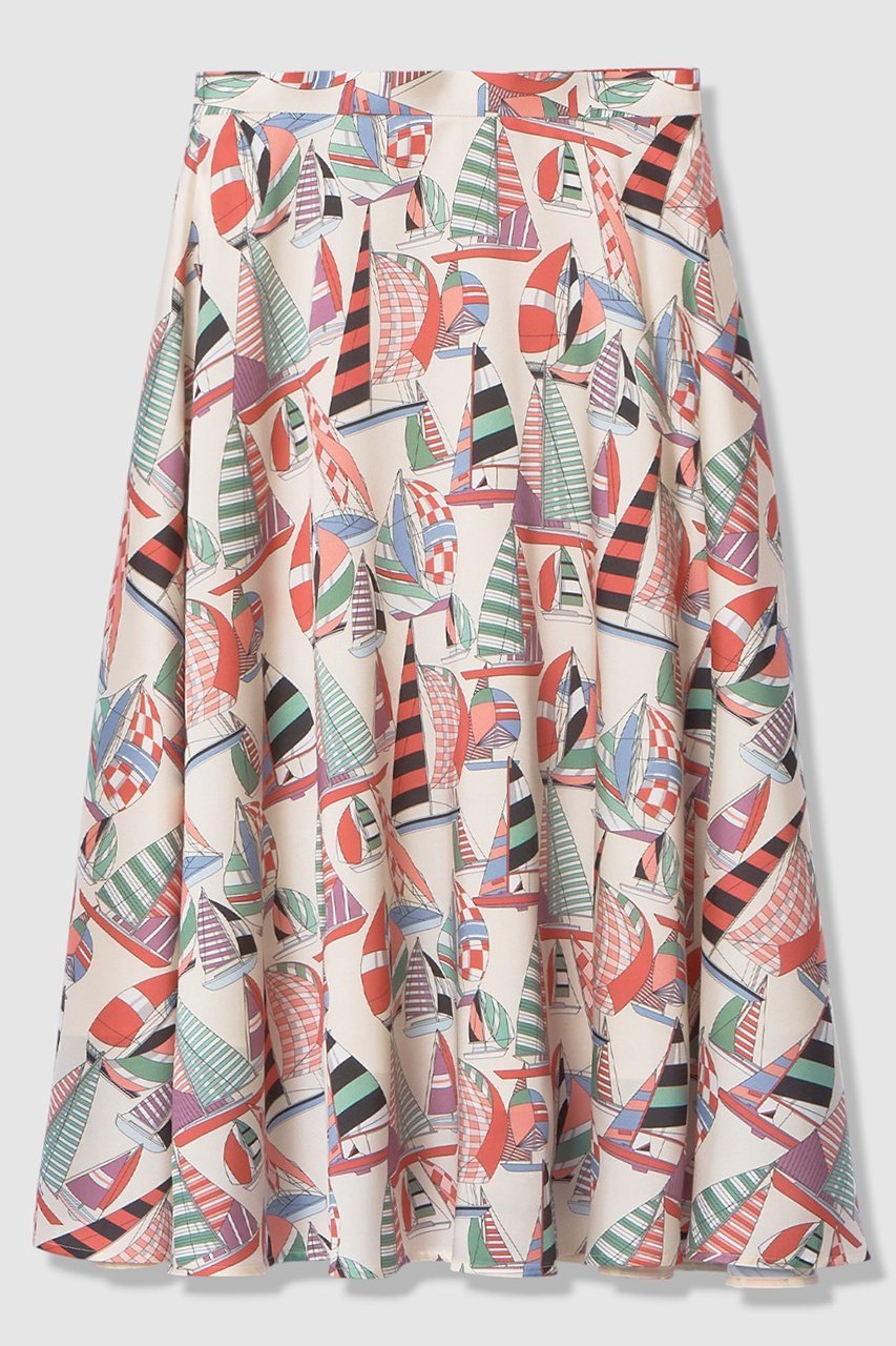 【アルアバイル/allureville】の【LOULOU WILLOUGHBY】RATTIマリーナプリントフレアスカート 人気、トレンドファッション・服の通販 founy(ファニー) 　ファッション　Fashion　レディースファッション　Fashion for Women　スカート　Skirts　Aライン・フレアスカート　A-Line & Flared Skirts　エレガント 上品　Elegant　ドット　Polka Dot, Dot Pattern　フレア　Flare, Flared　プリント　Print, Printed Pattern　モチーフ　Motif, Design Theme　ラップ　Wrap, Wrap Design　other-2|ID: prp329100004857918 ipo3291000000035983998