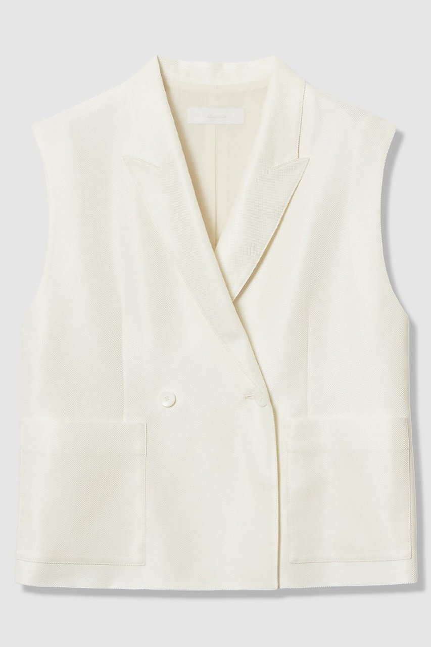 【アルアバイル/allureville】のエコカラミボックスジレ インテリア・キッズ・メンズ・レディースファッション・服の通販 founy(ファニー) ファッション Fashion レディースファッション Fashion for Women アウター Coat / Outerwear Collection レディースジャケット・軽アウター Jackets 2026年 2026 シンプル Simple, Minimal ジャケット Jacket, Outerwear バランス Balance, Style Balance フロント Front, Front Design ベスト Vest, Waistcoat ポケット Pocket, Pocket Detail 夏 Summer 春 Spring S/S・春夏 SS, Spring/Summer, Warm Season オフホワイト|ID: prp329100004857919 ipo3291000000035877068