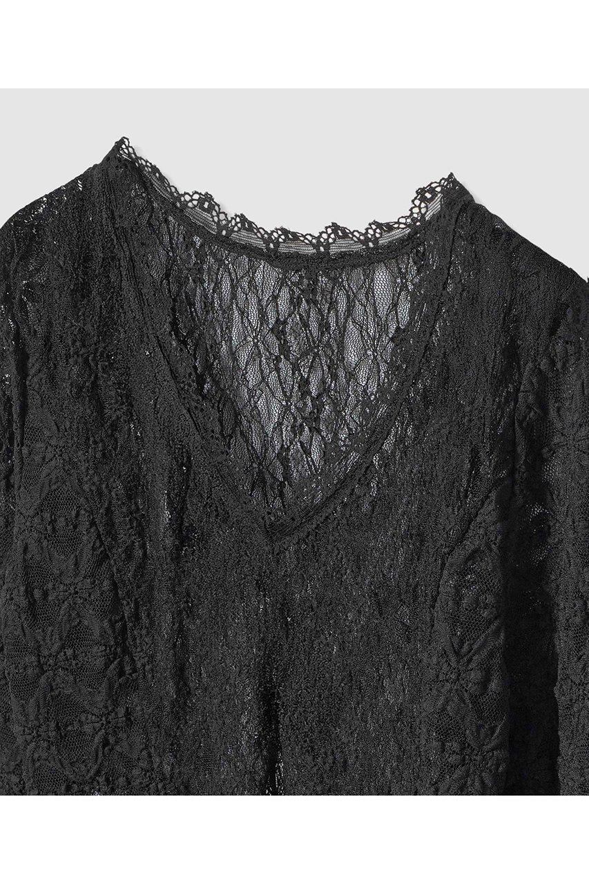 【アルアバイル/allureville】の【LOULOU WILLOUGHBY】ベルスリーブレースプルオーバー 人気、トレンドファッション・服の通販 founy(ファニー) ファッション Fashion レディースファッション Fashion for Women トップス・カットソー Cut & Sew Tops シャツ・ブラウス・オフィスカジュアル Elegant Blouses & Button-Ups ロングTシャツ・Tシャツ Longline T-Shirts & Tees カジュアルプルオーバー・ニットトップス Pullovers & Knit Tops / Casual Pullovers カットソー・ベーシックTシャツ Cut-and-Sewn Tops / Stretch Tees & Basics 2026年 2026 スリーブ Sleeve, Long Sleeve / Short Sleeve フレア Flare, Flared レース Lace, Lace Fabric ロング Long, Long-Length エレガント 上品 Elegant 夏 Summer 春 Spring S/S・春夏 SS, Spring/Summer, Warm Season other-3|ID: prp329100004857921 ipo3291000000035877088