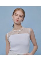 【アルアバイル/allureville】の【LOULOU WILLOUGHBY】レーシィビスチェプルオーバー 人気、トレンドファッション・服の通販 founy(ファニー) ファッション Fashion レディースファッション Fashion for Women トップス・カットソー Cut & Sew Tops ニット Knit Tops & Sweaters カジュアルプルオーバー・ニットトップス Pullovers & Knit Tops / Casual Pullovers ビスチェ Bustiers & Corset Tops / Layered Bustier Style 2026年 2026 インナー Innerwear ジャケット Jacket, Outerwear デコルテ Décolleté, Neckline レース Lace, Lace Fabric 夏 Summer 春 Spring S/S・春夏 SS, Spring/Summer, Warm Season thumbnail オフホワイト|ID: prp329100004857922 ipo3291000000035877095