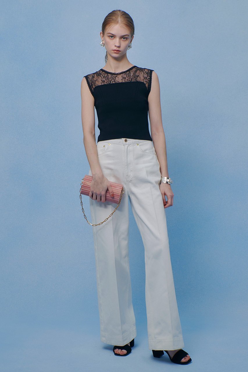 【アルアバイル/allureville】の【LOULOU WILLOUGHBY】レーシィビスチェプルオーバー 人気、トレンドファッション・服の通販 founy(ファニー) 　ファッション　Fashion　レディースファッション　Fashion for Women　トップス・カットソー　Cut & Sew Tops　ニット　Knit Tops & Sweaters　カジュアルプルオーバー・ニットトップス　Pullovers & Knit Tops / Casual Pullovers　ビスチェ　Bustiers & Corset Tops / Layered Bustier Style　2026年　2026　インナー　Innerwear　ジャケット　Jacket, Outerwear　デコルテ　Décolleté, Neckline　レース　Lace, Lace Fabric　夏　Summer　春　Spring　S/S・春夏　SS, Spring/Summer, Warm Season　other-3|ID: prp329100004857922 ipo3291000000035877098