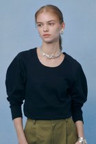 【アルアバイル/allureville】の【LOULOU WILLOUGHBY】シルバイオポンチデザインスリーブプルオーバー ブラック|ID: prp329100004857923 ipo3291000000035877103