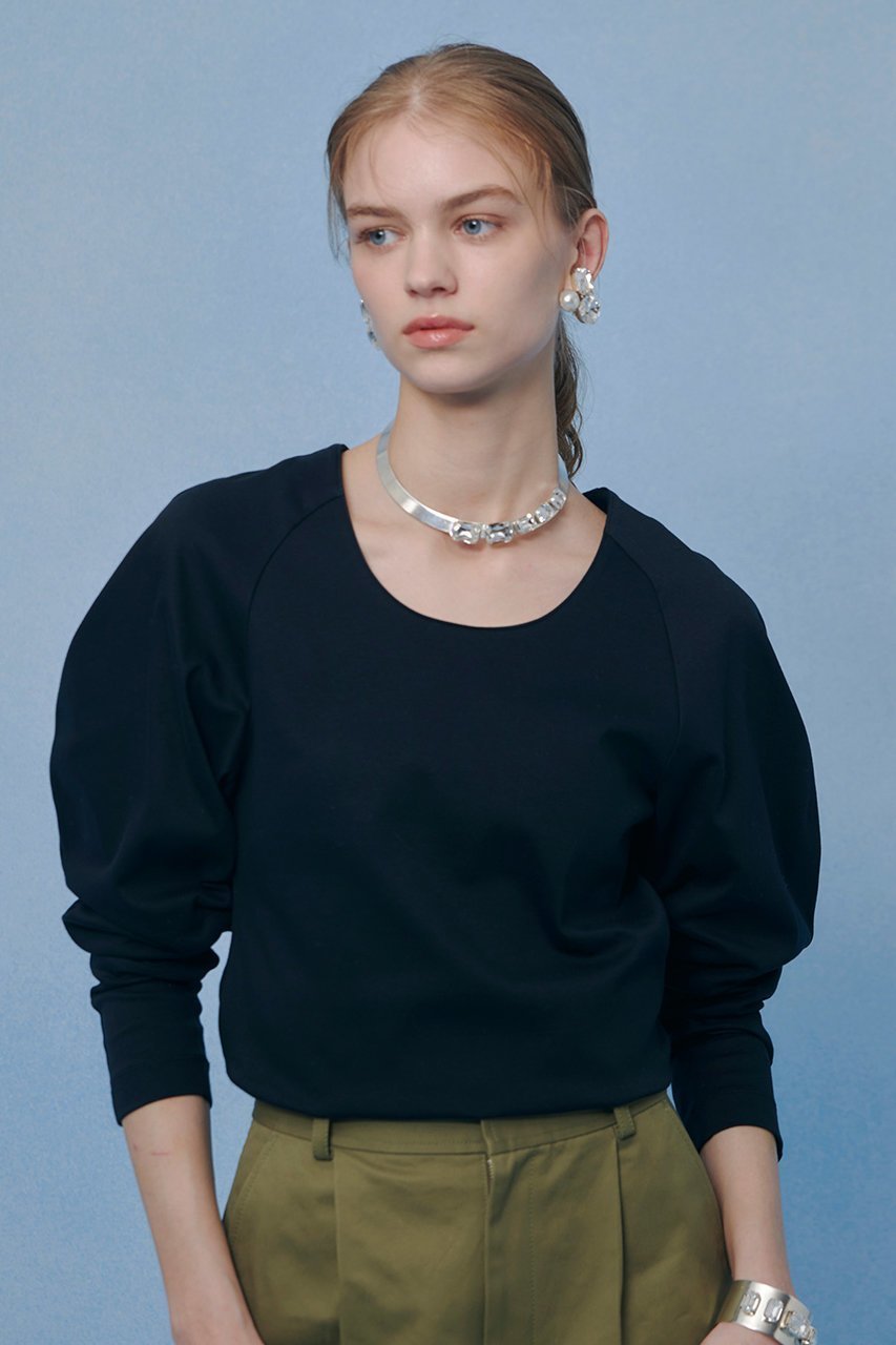 【アルアバイル/allureville】の【LOULOU WILLOUGHBY】シルバイオポンチデザインスリーブプルオーバー 人気、トレンドファッション・服の通販 founy(ファニー) 　ファッション　Fashion　レディースファッション　Fashion for Women　アウター　Coat / Outerwear Collection　エレガント 上品　Elegant　シンプル　Simple, Minimal　ジャケット　Jacket, Outerwear　スリーブ　Sleeve, Long Sleeve / Short Sleeve　ラウンド　Round, Round Neck　 other-1|ID: prp329100004857923 ipo3291000000036008242