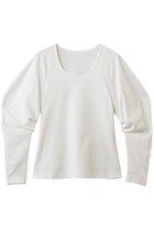 【アルアバイル/allureville】の【LOULOU WILLOUGHBY】シルバイオポンチデザインスリーブプルオーバー オフホワイト|ID: prp329100004857923 ipo3291000000036008244