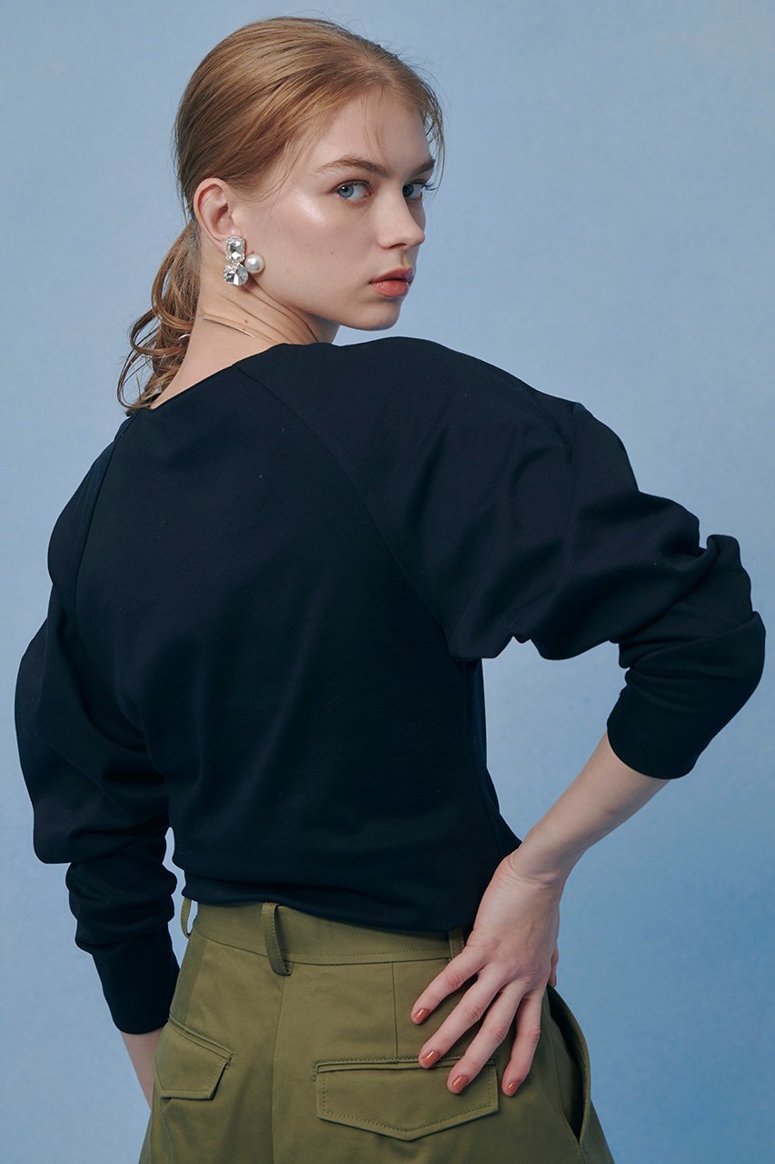 【アルアバイル/allureville】の【LOULOU WILLOUGHBY】シルバイオポンチデザインスリーブプルオーバー 人気、トレンドファッション・服の通販 founy(ファニー) 　ファッション　Fashion　レディースファッション　Fashion for Women　アウター　Coat / Outerwear Collection　エレガント 上品　Elegant　シンプル　Simple, Minimal　ジャケット　Jacket, Outerwear　スリーブ　Sleeve, Long Sleeve / Short Sleeve　ラウンド　Round, Round Neck　other-3|ID: prp329100004857923 ipo3291000000036169703