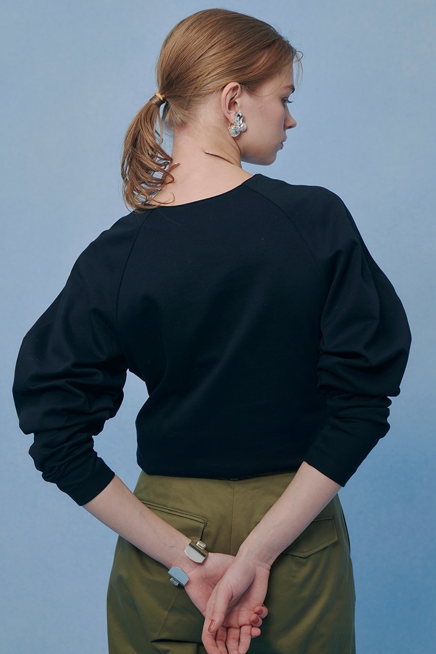 【アルアバイル/allureville】の【LOULOU WILLOUGHBY】シルバイオポンチデザインスリーブプルオーバー 人気、トレンドファッション・服の通販 founy(ファニー) 　ファッション　Fashion　レディースファッション　Fashion for Women　アウター　Coat / Outerwear Collection　エレガント 上品　Elegant　シンプル　Simple, Minimal　ジャケット　Jacket, Outerwear　スリーブ　Sleeve, Long Sleeve / Short Sleeve　ラウンド　Round, Round Neck　other-4|ID: prp329100004857923 ipo3291000000036169706