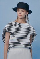 【アルアバイル/allureville】の【LOULOU WILLOUGHBY】ケープデコルテトップス 人気、トレンドファッション・服の通販 founy(ファニー) ファッション Fashion レディースファッション Fashion for Women トップス・カットソー Cut & Sew Tops シャツ・ブラウス・オフィスカジュアル Elegant Blouses & Button-Ups ロングTシャツ・Tシャツ Longline T-Shirts & Tees カットソー・ベーシックTシャツ Cut-and-Sewn Tops / Stretch Tees & Basics 2026年 2026 クラシカル Classical, Vintage-Inspired クラシック Classic, Timeless Style ショート Short, Short Length スリーブ Sleeve, Long Sleeve / Short Sleeve デコルテ Décolleté, Neckline ボーダー Border, Stripe 夏 Summer 春 Spring S/S・春夏 SS, Spring/Summer, Warm Season thumbnail ブラック系|ID: prp329100004857924 ipo3291000000035877111