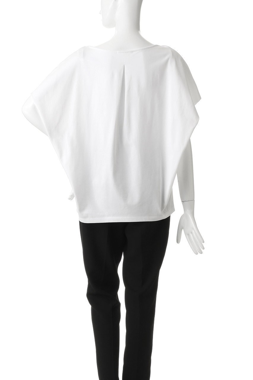 【アルアバイル/allureville】の【LOULOU WILLOUGHBY】ケープデコルテトップス 人気、トレンドファッション・服の通販 founy(ファニー) 　ファッション　Fashion　レディースファッション　Fashion for Women　トップス・カットソー　Cut & Sew Tops　シャツ・ブラウス・オフィスカジュアル　Elegant Blouses & Button-Ups　ロングTシャツ・Tシャツ　Longline T-Shirts & Tees　カットソー・ベーシックTシャツ　Cut-and-Sewn Tops / Stretch Tees & Basics　クラシカル　Classical, Vintage-Inspired　クラシック　Classic, Timeless Style　ショート　Short, Short Length　スリーブ　Sleeve, Long Sleeve / Short Sleeve　デコルテ　Décolleté, Neckline　ボーダー　Border, Stripe　再入荷　Restock / Back in Stock　other-4|ID: prp329100004857924 ipo3291000000036696204