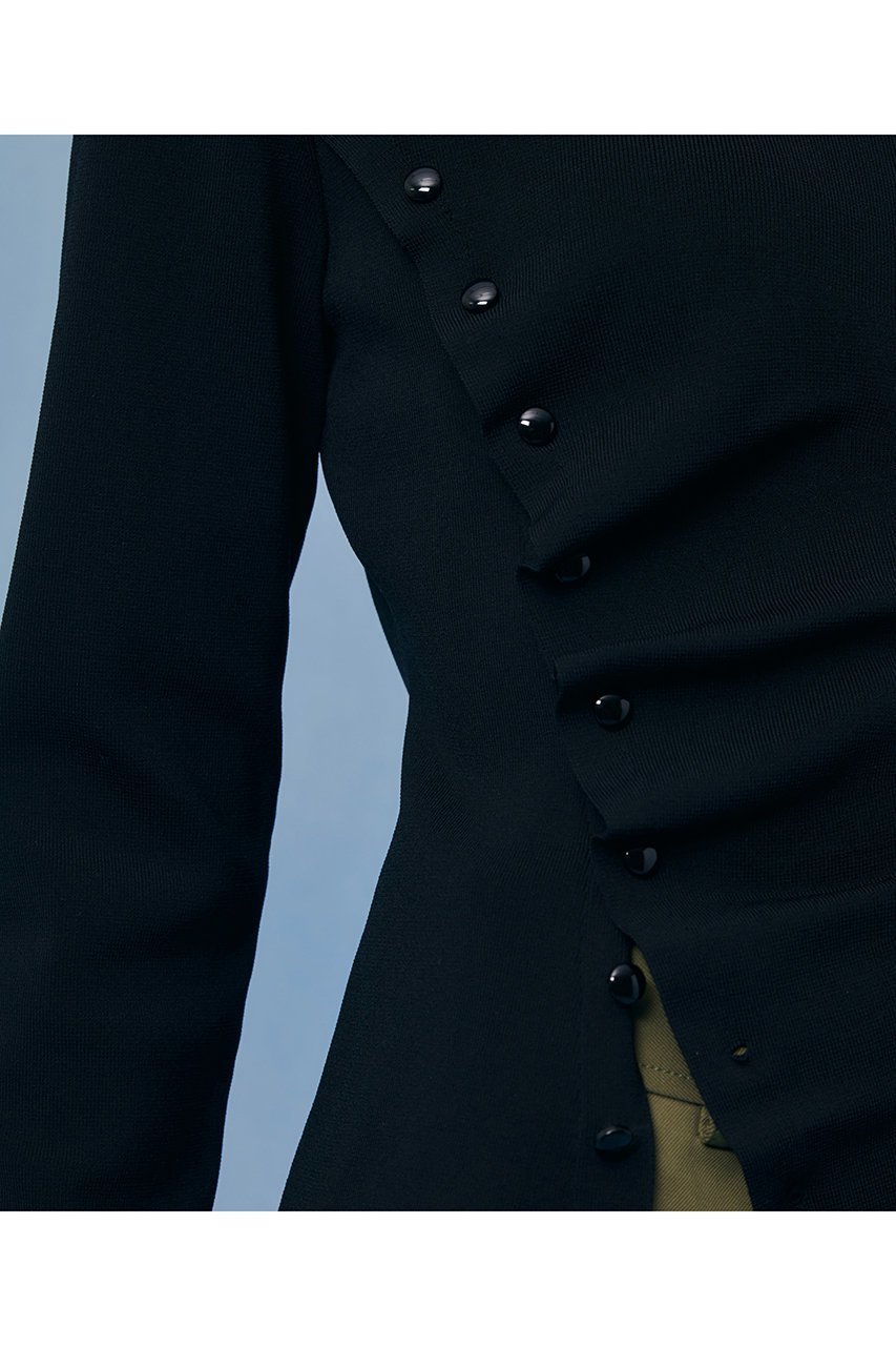 【アルアバイル/allureville】の【LOULOU WILLOUGHBY】ドレープアシメプルオーバー 人気、トレンドファッション・服の通販 founy(ファニー) 　ファッション　Fashion　レディースファッション　Fashion for Women　トップス・カットソー　Cut & Sew Tops　ニット　Knit Tops & Sweaters　カジュアルプルオーバー・ニットトップス　Pullovers & Knit Tops / Casual Pullovers　2026年　2026　おすすめ　Recommended / Our Picks　シェイプ　Shape, Slim Fit　シンプル　Simple, Minimal　デニム　Denim, Jeans Material　ドレープ　Drape, Draping Fabric　夏　Summer　春　Spring　S/S・春夏　SS, Spring/Summer, Warm Season　other-4|ID: prp329100004857925 ipo3291000000035877122