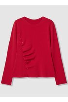 【アルアバイル/allureville】の【LOULOU WILLOUGHBY】ドレープアシメプルオーバー レッド|ID: prp329100004857925 ipo3291000000036146286