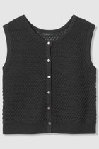 【アルアバイル/allureville】の透かし編みジレプルオーバー ブラック|ID: prp329100004857929 ipo3291000000035877153