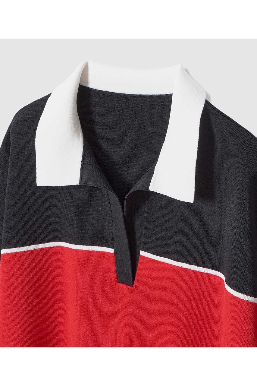 【アルアバイル/allureville】のボーダーポロ プルオーバー 人気、トレンドファッション・服の通販 founy(ファニー) 　ファッション　Fashion　レディースファッション　Fashion for Women　トップス・カットソー　Cut & Sew Tops　ニット　Knit Tops & Sweaters　カジュアルプルオーバー・ニットトップス　Pullovers & Knit Tops / Casual Pullovers　ツイスト　Tweed, Tweed Fabric　ボーダー　Border, Stripe　ワイド　Wide, Wide Fit　人気　Popular, Best Seller　新作・新入荷　New Arrivals / New In　春　Spring　other-3|ID: prp329100004857930 ipo3291000000036053059