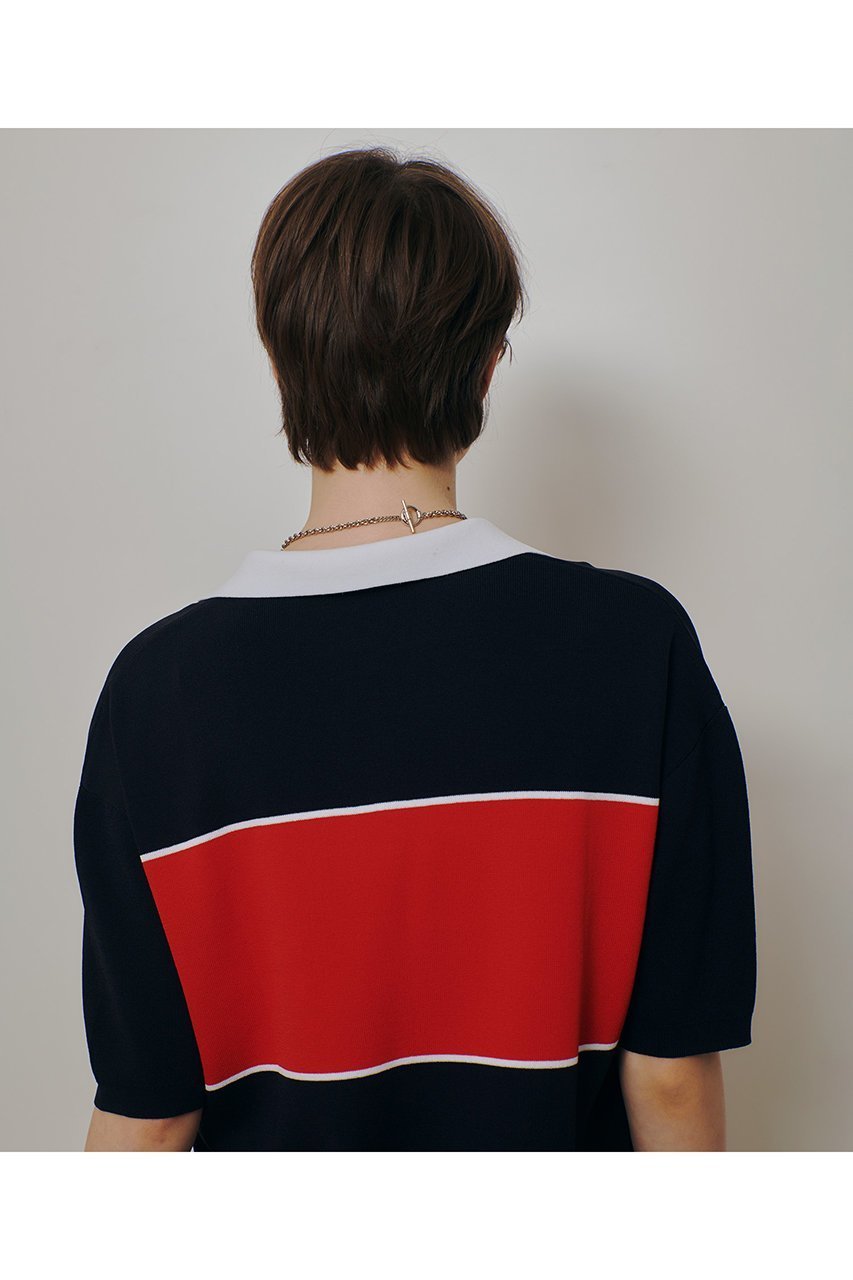 【アルアバイル/allureville】のボーダーポロ プルオーバー 人気、トレンドファッション・服の通販 founy(ファニー) 　ファッション　Fashion　レディースファッション　Fashion for Women　トップス・カットソー　Cut & Sew Tops　ニット　Knit Tops & Sweaters　カジュアルプルオーバー・ニットトップス　Pullovers & Knit Tops / Casual Pullovers　ツイスト　Tweed, Tweed Fabric　ボーダー　Border, Stripe　ワイド　Wide, Wide Fit　人気　Popular, Best Seller　新作・新入荷　New Arrivals / New In　春　Spring　other-8|ID: prp329100004857930 ipo3291000000036053068