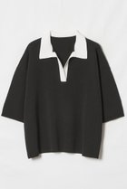 【アルアバイル/allureville】のボーダーポロ プルオーバー ブラック系|ID: prp329100004857930 ipo3291000000036892040