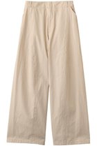 【ベイジ,/BEIGE,】のPREHNA(プレナ)/コットンツイル カービーシームワイドパンツ 人気、トレンドファッション・服の通販 founy(ファニー) ファッション Fashion レディースファッション Fashion for Women パンツ Pants & Trousers 2026年 2026 夏 Summer 春 Spring S/S・春夏 SS, Spring/Summer, Warm Season thumbnail Ecru×Black|ID: prp329100004857932 ipo3291000000035877173