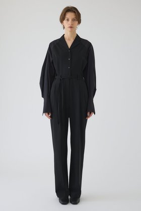 【リムアーク/RIM.ARK】のRaglan sleeve jumpsuit/ジャンプスーツ 人気、トレンドファッション・服の通販 founy(ファニー) ファッション Fashion レディースファッション Fashion for Women パンツ Pants & Trousers ストレッチ Stretch, Stretchy Fabric スリーブ Sleeve, Long Sleeve / Short Sleeve スーツ Suit, Formalwear センター Center, Center Line マニッシュ Mannish, Boyish |ID:prp329100004857934