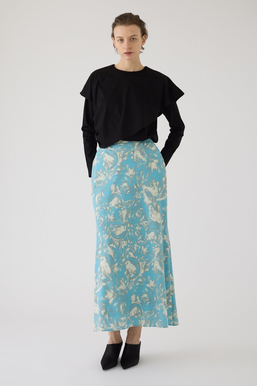 【リムアーク/RIM.ARK】の【2/18 10:00販売開始】Layered gather cut tops/トップス 人気、トレンドファッション・服の通販 founy(ファニー) 　ファッション　Fashion　レディースファッション　Fashion for Women　トップス・カットソー　Cut & Sew Tops　シャツ・ブラウス・オフィスカジュアル　Elegant Blouses & Button-Ups　ロングTシャツ・Tシャツ　Longline T-Shirts & Tees　カットソー・ベーシックTシャツ　Cut-and-Sewn Tops / Stretch Tees & Basics　カットソー　Cut and Sewn Top　ギャザー　Gathered, Ruffled　シンプル　Simple, Minimal　スラックス　Slacks, Dress Pants　スリーブ　Sleeve, Long Sleeve / Short Sleeve　ドレープ　Drape, Draping Fabric　フォルム　Silhouette, Form　ロング　Long, Long-Length　エレガント 上品　Elegant　新作・新入荷　New Arrivals / New In　other-3|ID: prp329100004857935 ipo3291000000035877203