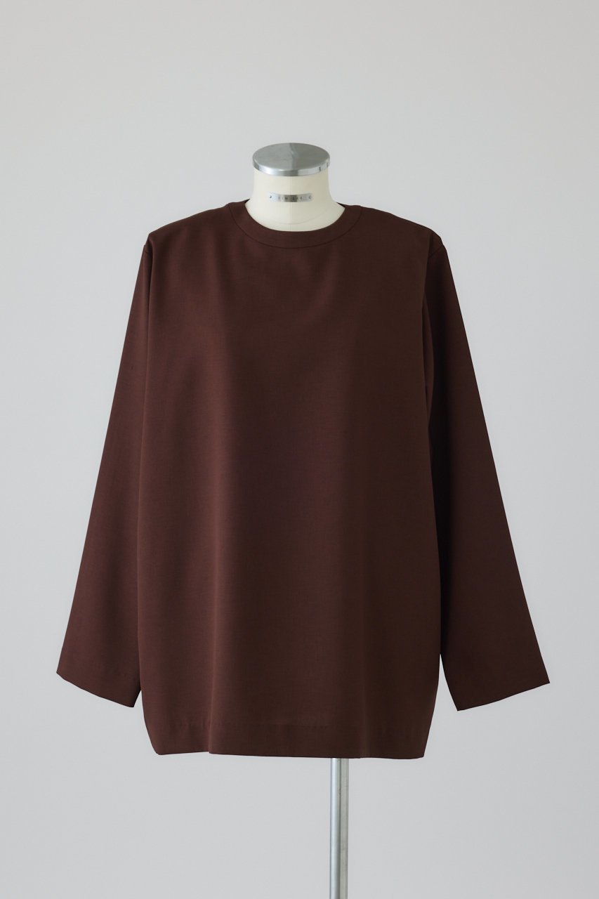 【リムアーク/RIM.ARK】の【2/18 10:00販売開始】Oversize woven L/S T-SH/Tシャツ インテリア・キッズ・メンズ・レディースファッション・服の通販 founy(ファニー) ファッション Fashion レディースファッション Fashion for Women トップス・カットソー Cut & Sew Tops シャツ・ブラウス・オフィスカジュアル Elegant Blouses & Button-Ups ロングTシャツ・Tシャツ Longline T-Shirts & Tees カットソー・ベーシックTシャツ Cut-and-Sewn Tops / Stretch Tees & Basics スリム Slim, Slim Fit スリーブ Sleeve, Long Sleeve / Short Sleeve タイトスカート Pencil Skirt, Tight Skirt ツイル Twist, Twisted Detail 長袖 Long Sleeve, Full Sleeve 半袖 Short Sleeve, Half Sleeve ルーズ Loose, Oversized ロング Long, Long-Length ワイド Wide, Wide Fit エレガント 上品 Elegant 新作・新入荷 New Arrivals / New In ブラウン|ID: prp329100004857936 ipo3291000000035877212