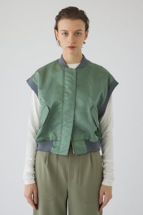 【リムアーク/RIM.ARK】のShort MA-1 vest/ベスト 人気、トレンドファッション・服の通販 founy(ファニー) ファッション Fashion レディースファッション Fashion for Women アウター Coat / Outerwear Collection レディースジャケット・軽アウター Jackets MA-1ジャケット MA-1 Bomber Jackets / Flight Jackets イタリア Italy インナー Innerwear サテン Satin, Glossy Fabric ショート Short, Short Length ジャケット Jacket, Outerwear トレンド Trend, Trending Now バランス Balance, Style Balance ベスト Vest, Waistcoat ラグジュアリー Luxury, Elegant ロング Long, Long-Length 冬 Winter / This Winter エレガント 上品 Elegant |ID:prp329100004857938