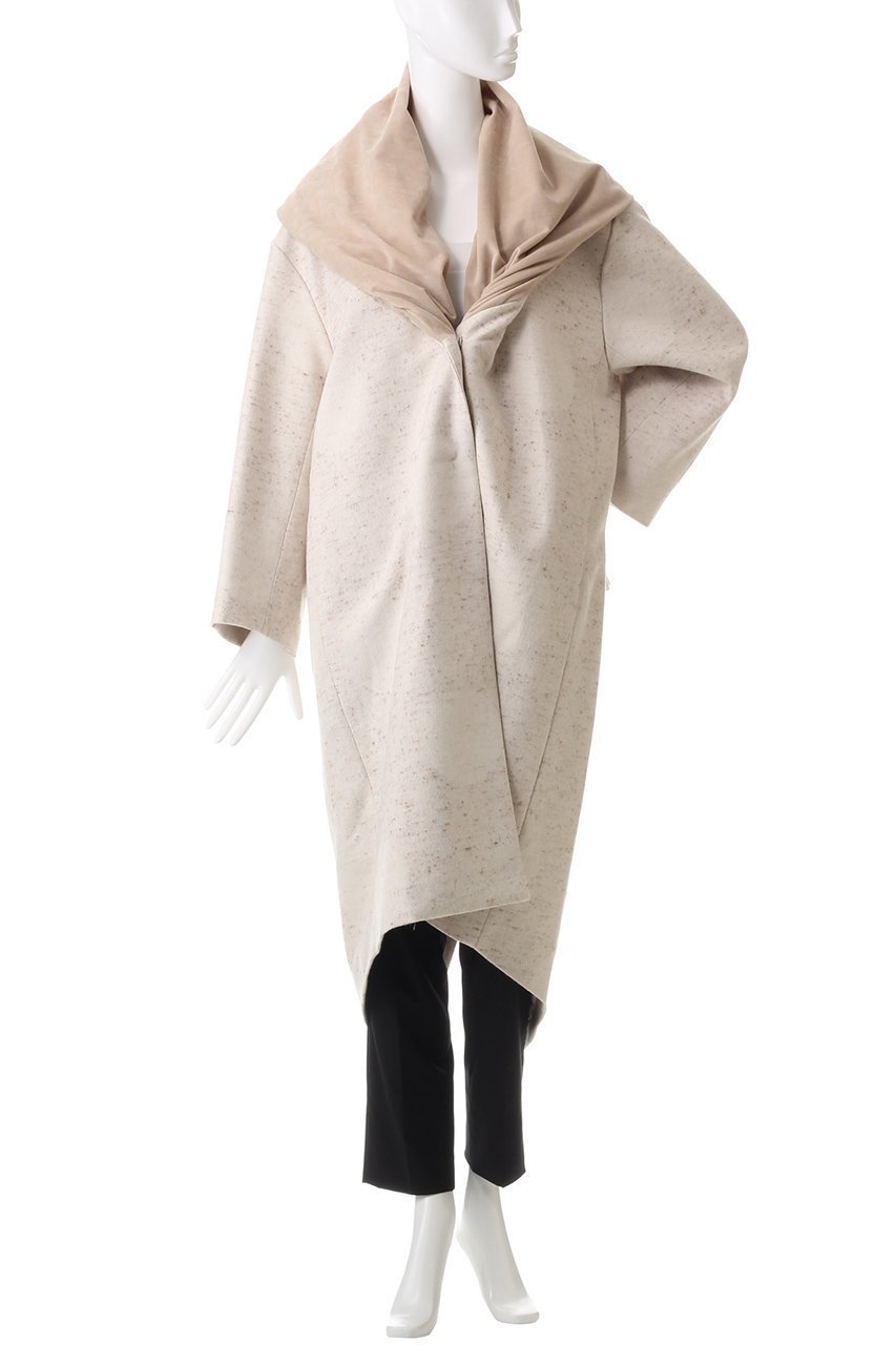 【プレインピープル/PLAIN PEOPLE】のドット柄ジャズネップジャガードショールカラーコート 人気、トレンドファッション・服の通販 founy(ファニー) 　ファッション　Fashion　レディースファッション　Fashion for Women　アウター　Coat / Outerwear Collection　コート・ロングコート・ピーコート　Long Coats, Peacoats & More　なめらか　Smooth, Silky Texture　エレガント 上品　Elegant　ショール　Shawl, Wrap　ジャカード／ジャガード　Jacquard, Woven Pattern　スリット　Slit, Slit Detail　ドット　Polka Dot, Dot Pattern　ラグジュアリー　Luxury, Elegant　ロング　Long, Long-Length　再入荷　Restock / Back in Stock　other-2|ID: prp329100004857956 ipo3291000000035883558