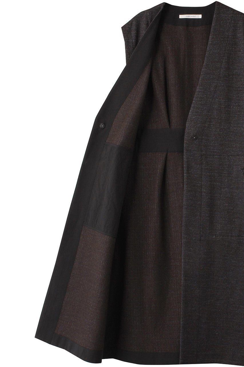 【プレインピープル/PLAIN PEOPLE】のツイードロングベスト 人気、トレンドファッション・服の通販 founy(ファニー) 　ファッション　Fashion　レディースファッション　Fashion for Women　アウター　Coat / Outerwear Collection　レディースジャケット・軽アウター　Jackets　シンプル　Simple, Minimal　ジャケット　Jacket, Outerwear　ツイード　Twill, Twill Weave　ベスト　Vest, Waistcoat　無地　Plain, Solid Color　秋　Autumn　A/W・秋冬　Autumn/Winter　other-6|ID: prp329100004857957 ipo3291000000035883570