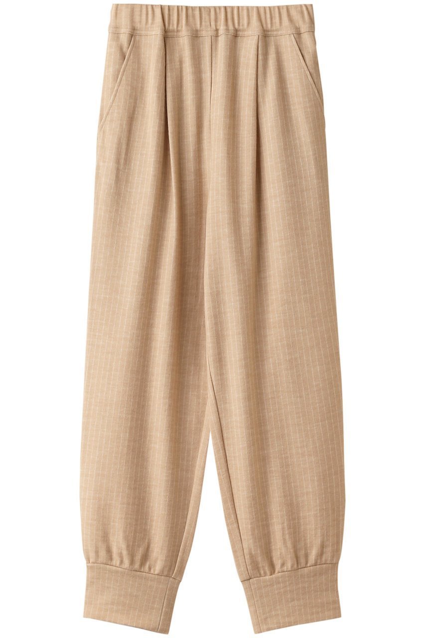 【プレインピープル/PLAIN PEOPLE】のチョークストライプジョガーパンツ インテリア・キッズ・メンズ・レディースファッション・服の通販 founy(ファニー) 　ファッション　Fashion　レディースファッション　Fashion for Women　パンツ　Pants & Trousers　再入荷　Restock / Back in Stock　ベージュ|ID: prp329100004857959 ipo3291000000035883595