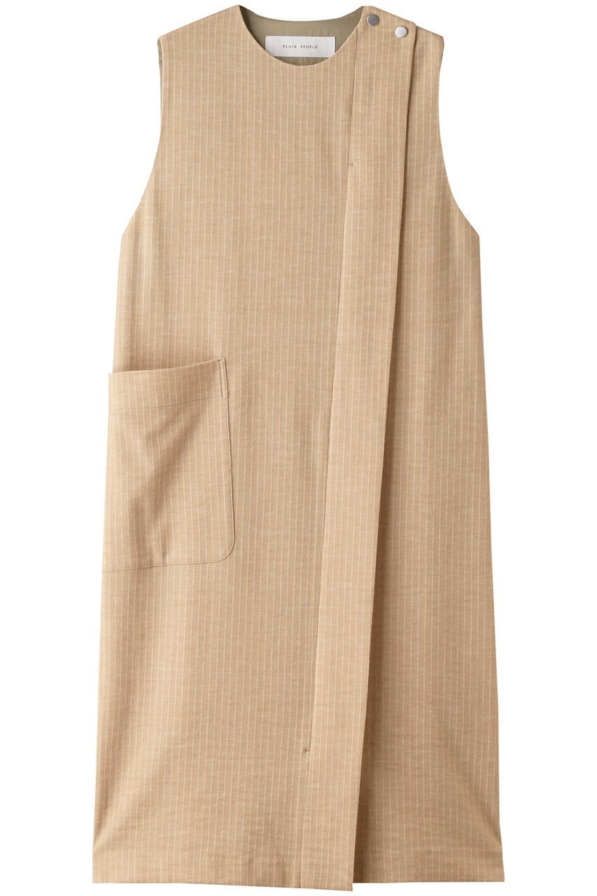 【プレインピープル/PLAIN PEOPLE】のチョークストライプワンピース 人気、トレンドファッション・服の通販 founy(ファニー) 　ファッション　Fashion　レディースファッション　Fashion for Women　ワンピース　Dresses　チュニック　Tunic Tops & Dresses　インナー　Innerwear　ストレート　Straight, Straight Cut　チュニック　Tunic, Long Top　ロング　Long, Long-Length　再入荷　Restock / Back in Stock　 other-1|ID: prp329100004857960 ipo3291000000035883602