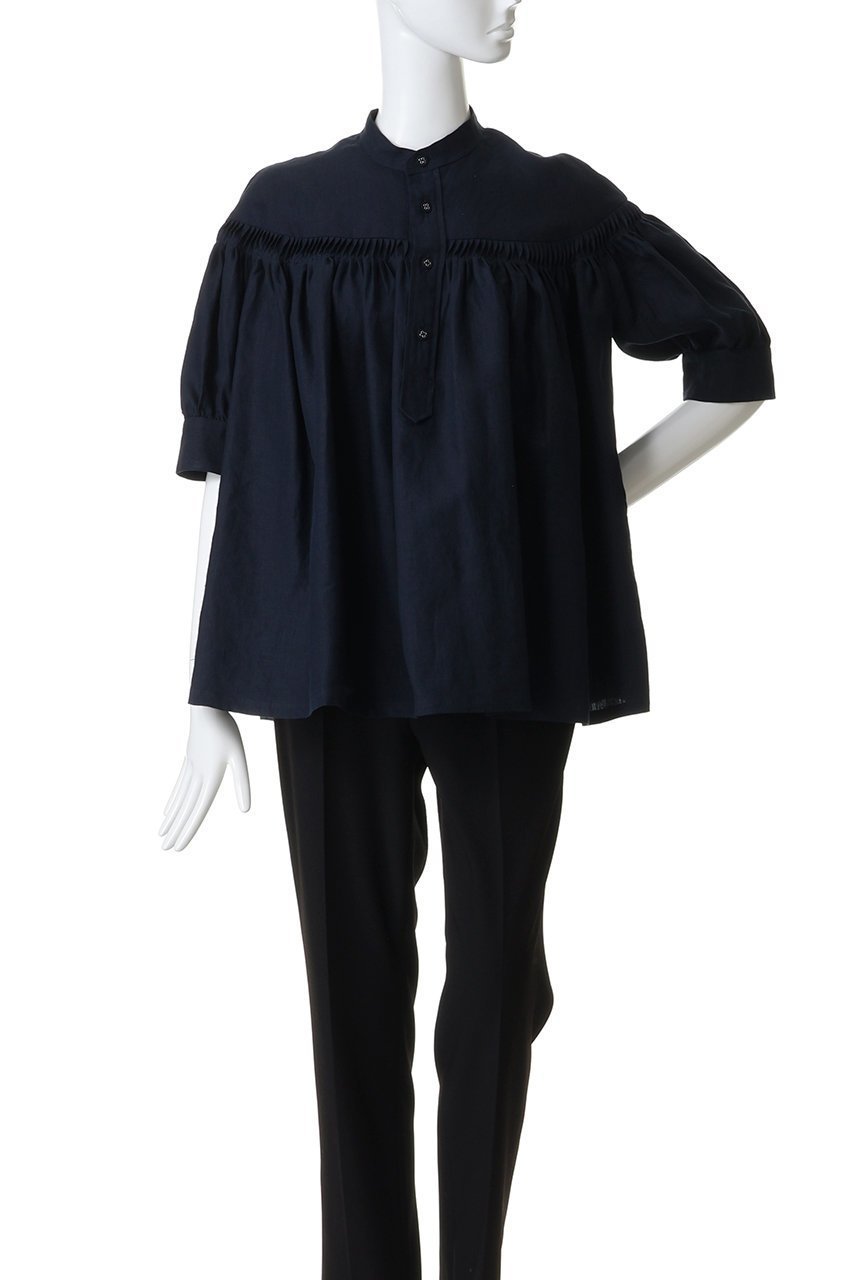 【サイ サイベーシックス/Scye SCYE BASICS】の60/1 Linen Cambric タックド ハーフスリーブ ブラウス 人気、トレンドファッション・服の通販 founy(ファニー) 　ファッション　Fashion　レディースファッション　Fashion for Women　トップス・カットソー　Cut & Sew Tops　シャツ・ブラウス・オフィスカジュアル　Elegant Blouses & Button-Ups　2026年　2026　ショート　Short, Short Length　スリーブ　Sleeve, Long Sleeve / Short Sleeve　ハーフ　Half, Half-Length　リネン　Linen, Linen Fabric　夏　Summer　春　Spring　S/S・春夏　SS, Spring/Summer, Warm Season　other-2|ID: prp329100004857962 ipo3291000000035883619