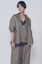 【プルミエ アロンディスモン/1er Arrondissement】のウォッシュリネンシャツ モカ|ID: prp329100004857965 ipo3291000000036231466