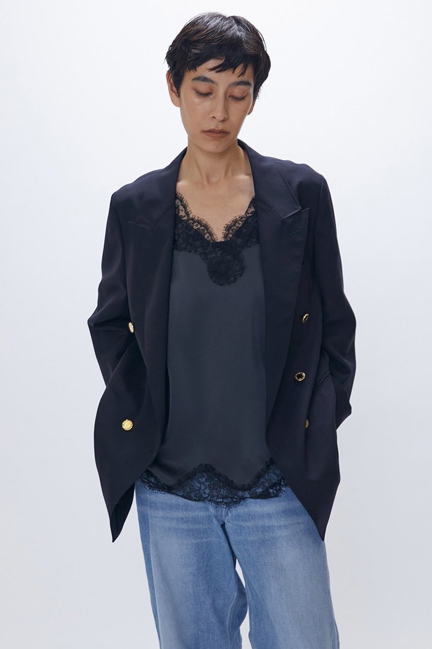 【プルミエ アロンディスモン/1er Arrondissement】のランジェリーキャミソール 人気、トレンドファッション・服の通販 founy(ファニー) 　ファッション　Fashion　レディースファッション　Fashion for Women　下着・ランジェリー　Lingerie & Intimates　その他ランジェリー・インナーアイテム　Other Lingerie / Intimates　トップス・カットソー　Cut & Sew Tops　2026年　2026　おすすめ　Recommended / Our Picks　インナー　Innerwear　エレガント 上品　Elegant　キャミソール　Camisole, Spaghetti Strap Top　サテン　Satin, Glossy Fabric　シルク　Silk, 100% Silk　ジャケット　Jacket, Outerwear　タンク　Tank Top, Sleeveless Top　フェミニン　Feminine, Girly　フランス　France, French　ブルゾン　Blouson, Bomber Jacket　ランジェリー　Lingerie, Intimate Wear　レース　Lace, Lace Fabric　再入荷　Restock / Back in Stock　夏　Summer　春　Spring　S/S・春夏　SS, Spring/Summer, Warm Season　other-5|ID: prp329100004857966 ipo3291000000035883655