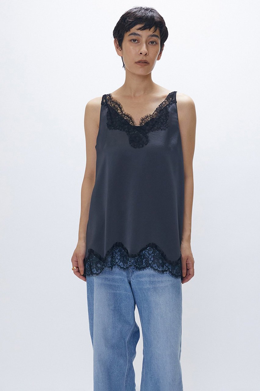 【プルミエ アロンディスモン/1er Arrondissement】のランジェリーキャミソール 人気、トレンドファッション・服の通販 founy(ファニー) 　ファッション　Fashion　レディースファッション　Fashion for Women　下着・ランジェリー　Lingerie & Intimates　その他ランジェリー・インナーアイテム　Other Lingerie / Intimates　トップス・カットソー　Cut & Sew Tops　2026年　2026　おすすめ　Recommended / Our Picks　インナー　Innerwear　エレガント 上品　Elegant　キャミソール　Camisole, Spaghetti Strap Top　サテン　Satin, Glossy Fabric　シルク　Silk, 100% Silk　ジャケット　Jacket, Outerwear　タンク　Tank Top, Sleeveless Top　フェミニン　Feminine, Girly　フランス　France, French　ブルゾン　Blouson, Bomber Jacket　ランジェリー　Lingerie, Intimate Wear　レース　Lace, Lace Fabric　再入荷　Restock / Back in Stock　夏　Summer　春　Spring　S/S・春夏　SS, Spring/Summer, Warm Season　other-7|ID: prp329100004857966 ipo3291000000035883657