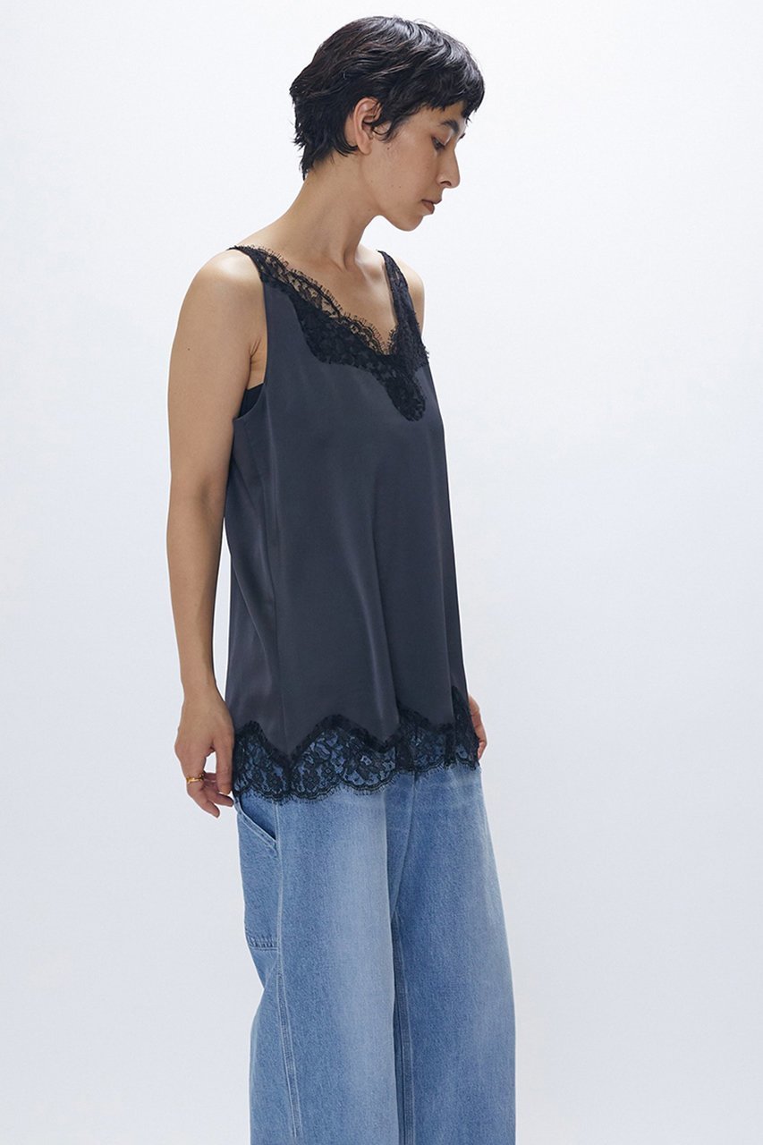 【プルミエ アロンディスモン/1er Arrondissement】のランジェリーキャミソール 人気、トレンドファッション・服の通販 founy(ファニー) 　ファッション　Fashion　レディースファッション　Fashion for Women　下着・ランジェリー　Lingerie & Intimates　その他ランジェリー・インナーアイテム　Other Lingerie / Intimates　トップス・カットソー　Cut & Sew Tops　2026年　2026　おすすめ　Recommended / Our Picks　インナー　Innerwear　エレガント 上品　Elegant　キャミソール　Camisole, Spaghetti Strap Top　サテン　Satin, Glossy Fabric　シルク　Silk, 100% Silk　ジャケット　Jacket, Outerwear　タンク　Tank Top, Sleeveless Top　フェミニン　Feminine, Girly　フランス　France, French　ブルゾン　Blouson, Bomber Jacket　ランジェリー　Lingerie, Intimate Wear　レース　Lace, Lace Fabric　再入荷　Restock / Back in Stock　夏　Summer　春　Spring　S/S・春夏　SS, Spring/Summer, Warm Season　other-8|ID: prp329100004857966 ipo3291000000035883658