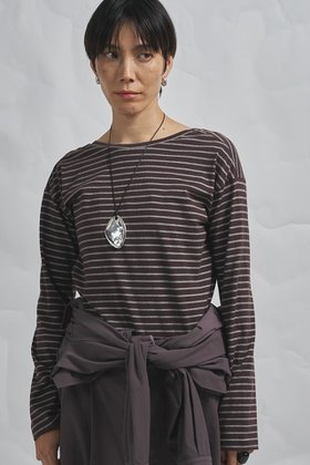 【ウィムガゼット/Whim Gazette】 【GEMINI】バックシャンボーダーカットソー人気、トレンドファッション・服の通販 founy(ファニー) ファッション Fashion レディースファッション Fashion for Women トップス・カットソー Cut & Sew Tops シャツ・ブラウス・オフィスカジュアル Elegant Blouses & Button-Ups ロングTシャツ・Tシャツ Longline T-Shirts & Tees カットソー・ベーシックTシャツ Cut-and-Sewn Tops / Stretch Tees & Basics 2026年 2026 スリーブ Sleeve, Long Sleeve / Short Sleeve ボーダー Border, Stripe リラックス Relax, Relaxed Fit ロング Long, Long-Length 夏 Summer 春 Spring S/S・春夏 SS, Spring/Summer, Warm Season |ID:prp329100004857968