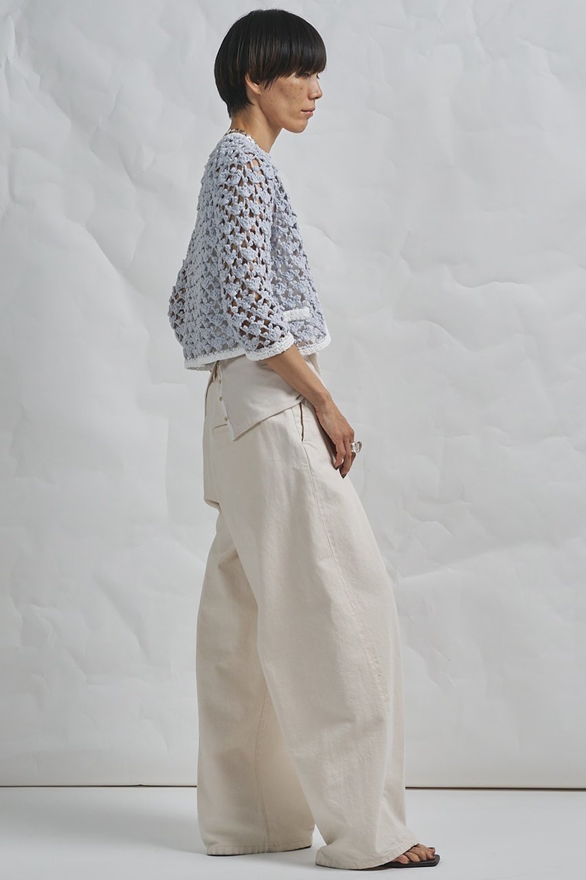 【ウィムガゼット/Whim Gazette】の【GEMINI】ハンドニットカーディガン 人気、トレンドファッション・服の通販 founy(ファニー) 　ファッション　Fashion　レディースファッション　Fashion for Women　トップス・カットソー　Cut & Sew Tops　ニット　Knit Tops & Sweaters　カーディガン・羽織り　Layered Style Cardigans　2026年　2026　おすすめ　Recommended / Our Picks　かぎ針　Crochet　イタリア　Italy　エレガント 上品　Elegant　カーディガン　Cardigan, Knitwear　コンパクト　Compact, Small Size　ジャケット　Jacket, Outerwear　タンク　Tank Top, Sleeveless Top　トリミング　Trimming, Decorative Edge　リボン　Ribbon, Bow　夏　Summer　手編み　Hand-Knitted, Handmade Knit　春　Spring　S/S・春夏　SS, Spring/Summer, Warm Season　透かし　Cut-Out, Lacework　other-5|ID: prp329100004857969 ipo3291000000035883683